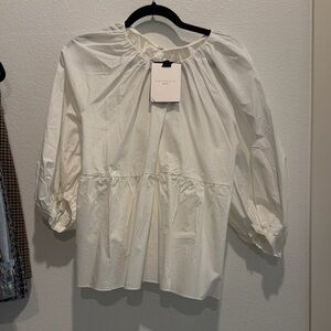 Pomander Place White Sutton Bow Back Blouse